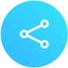 A blue icon with lines and three small circles, looks like half a triangle. Symmetrii conducts budget health checks ensuring faster payment of your invoices.